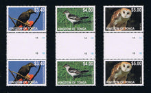Tonga # 1158-69 (2012) Birds Definitive Issue Gutter Pairs