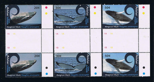 # 581-92, 2012 Definitive Issues --- Whales and Dolphins - Gutter Pairs
