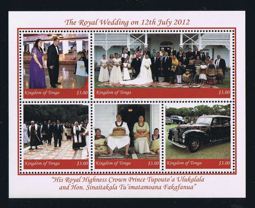 Tonga # 1195 (2012) Royal Wedding Souvenir Sheet