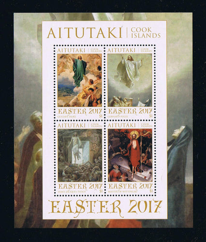 2017 Aitutaki #655 Easter Souvenir Sheet