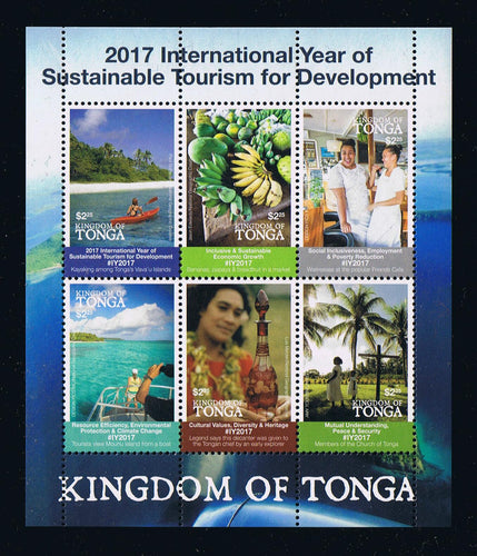 2017 Tonga #1325 Tourism Souvenir Sheet
