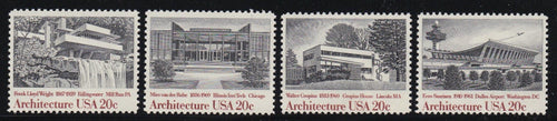 # 2019-22 (1982) Architecture - Sgls, Set/4, MNH