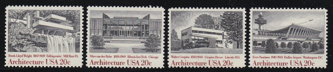 # 2019-22 (1982) Architecture - Sgls, Set/4, MNH