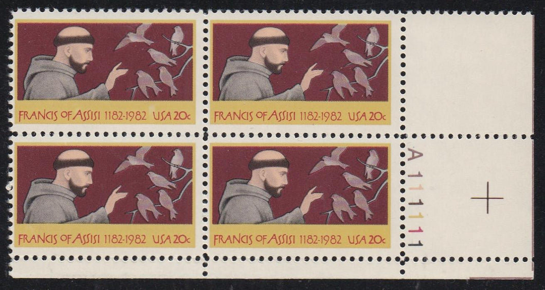 # 2023 (1982) Francis of Assisi - PB, LR #111111, MNH
