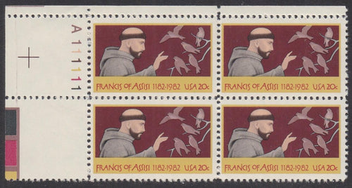 # 2023 (1982) Francis of Assisi - PB, UL #111111, MNH