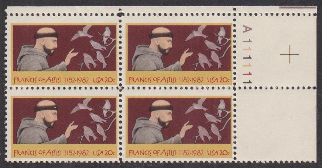 # 2023 (1982) Francis of Assisi - PB, UR #111111, MNH