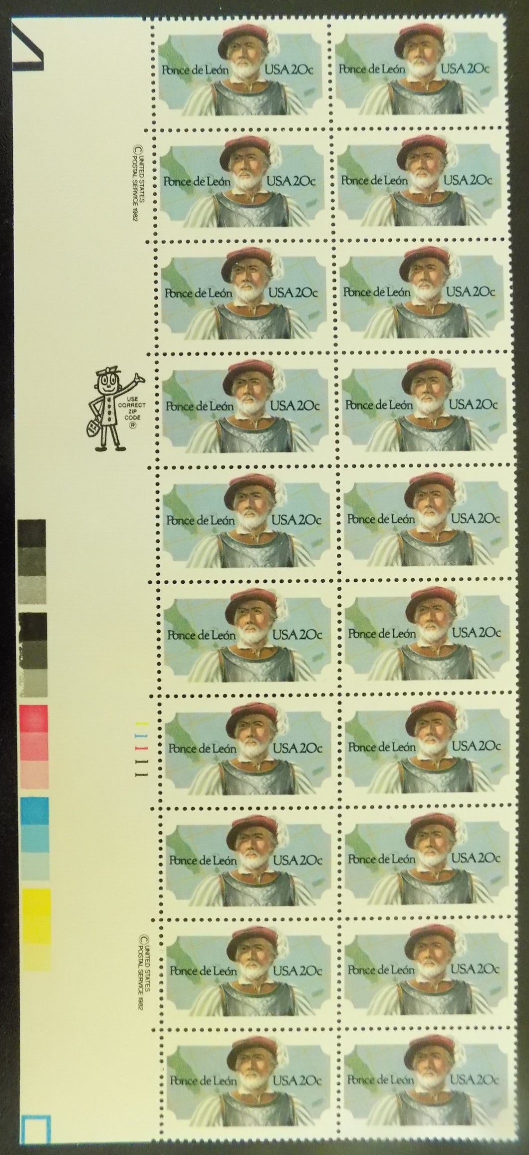 # 2024 (1982) Ponce De Leon - PB, L #11111, MNH