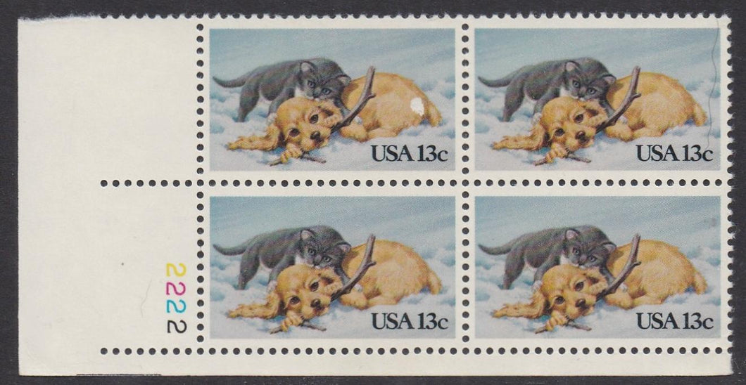 # 2025 (1982) Kitten n Puppy - PB, LL #2222, MNH