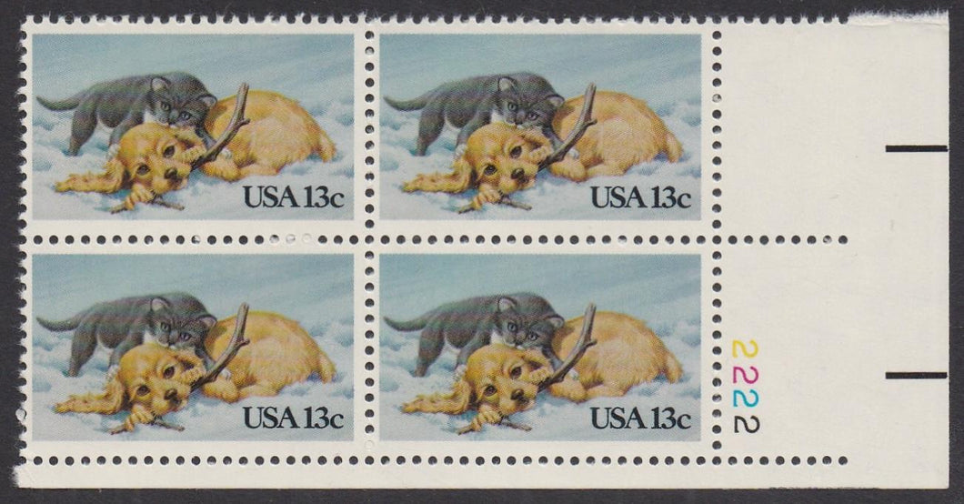# 2025 (1982) Kitten n Puppy - PB, LR #2222, MNH