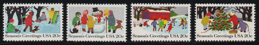 # 2027-30 (1982) Christmas - Sgls, Set/4, MNH