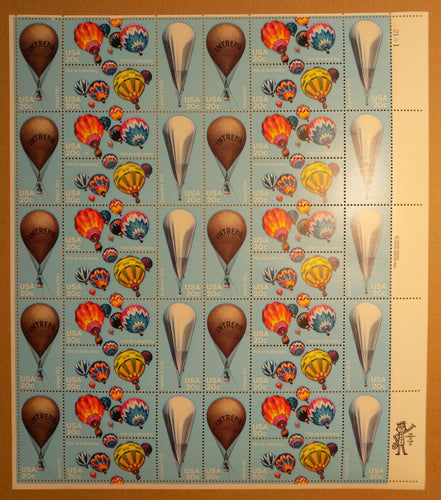 # 2032-35 (1983) Balloons - Pane, MNH