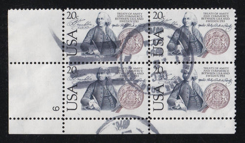 # 2036 (1983) US/Sweden Treaty - PB, LL #9, Used