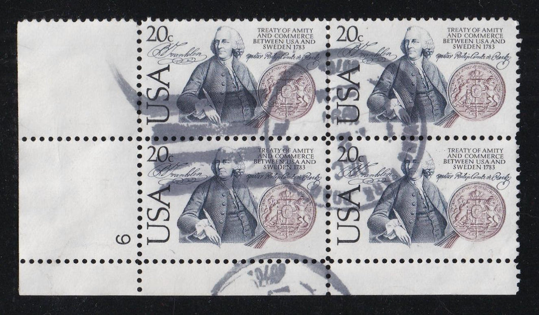 # 2036 (1983) US/Sweden Treaty - PB, LL #9, Used