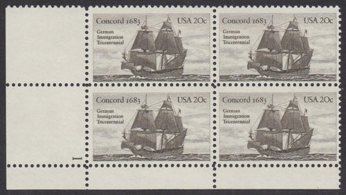 # 2040 (1983) German Immigration - PB, LL #1, MNH