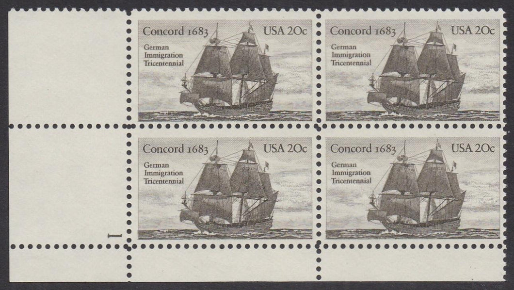 # 2040 (1983) German Immigration - PB, LL #1, MNH