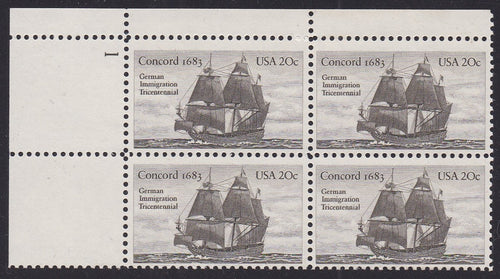 # 2040 (1983) German Immigration - PB, UL #1, MNH