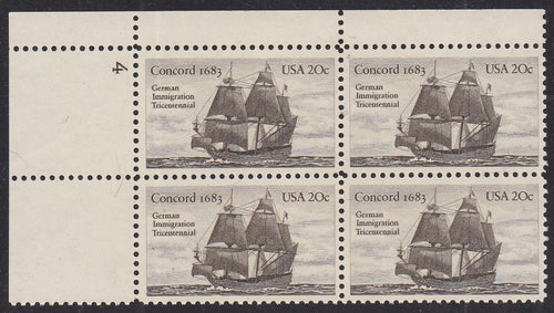 # 2040 (1983) German Immigration - PB, UL #4, MNH