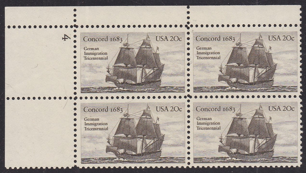 # 2040 (1983) German Immigration - PB, UL #4, MNH
