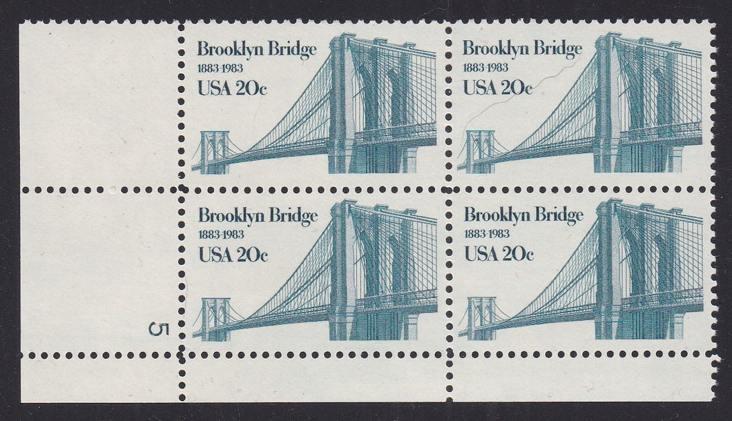 # 2041 (1983) Brooklyn Bridge - PB, UL #5, MNH