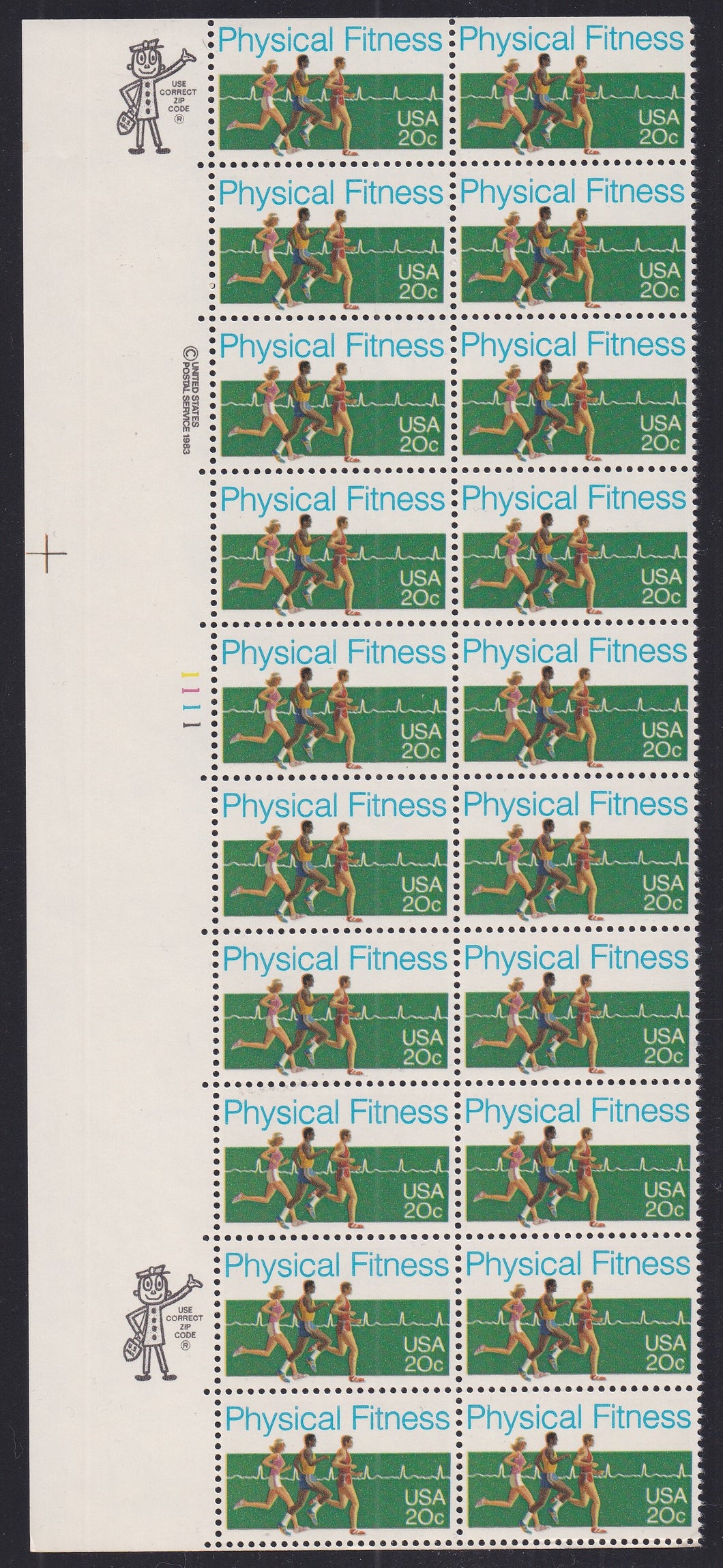 # 2043 (1983) Physical Fitness - PB, L #1111, MNH