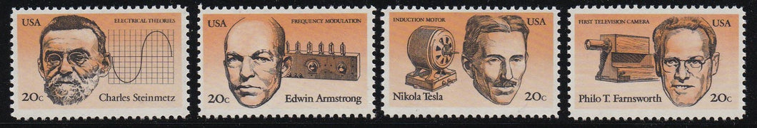 # 2055-58 (1983) Inventors - Sgls, Set/4, MNH