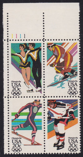 # 2067-70 (1984) Olympics - PB, UL #1111, MNH