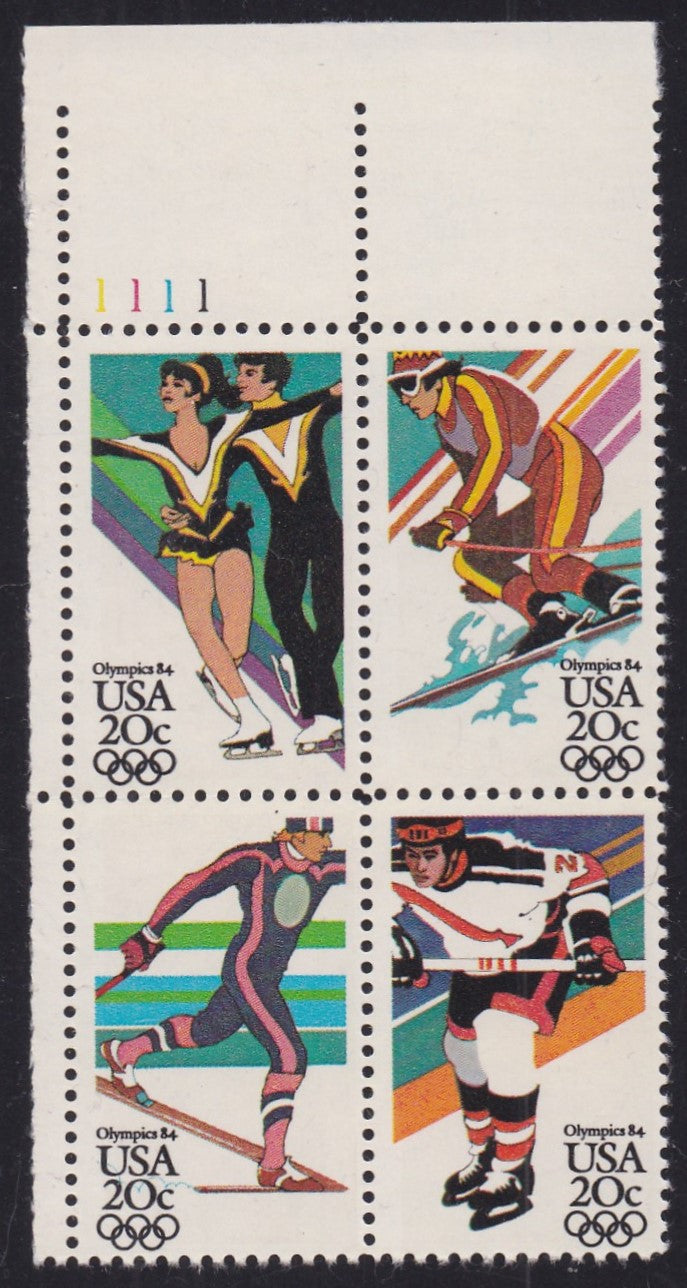 # 2067-70 (1984) Olympics - PB, UL #1111, MNH