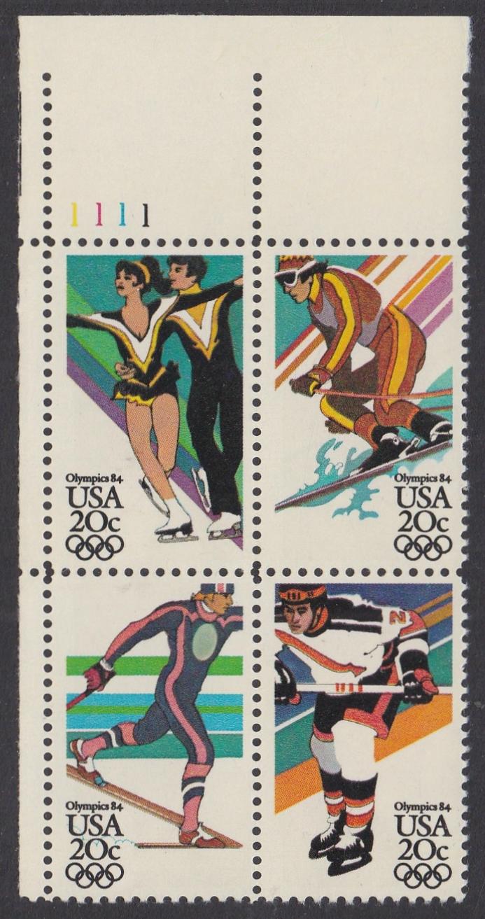 # 2067-70 (1984) Olympics - PB, UL #1111, MNH