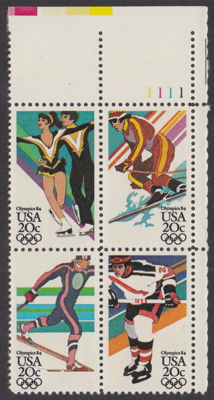 # 2067-70 (1984) Olympics - PB, UR #1111, MNH