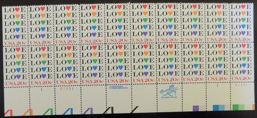 # 2072 (1984) Love - PB, B #11111-1, MNH