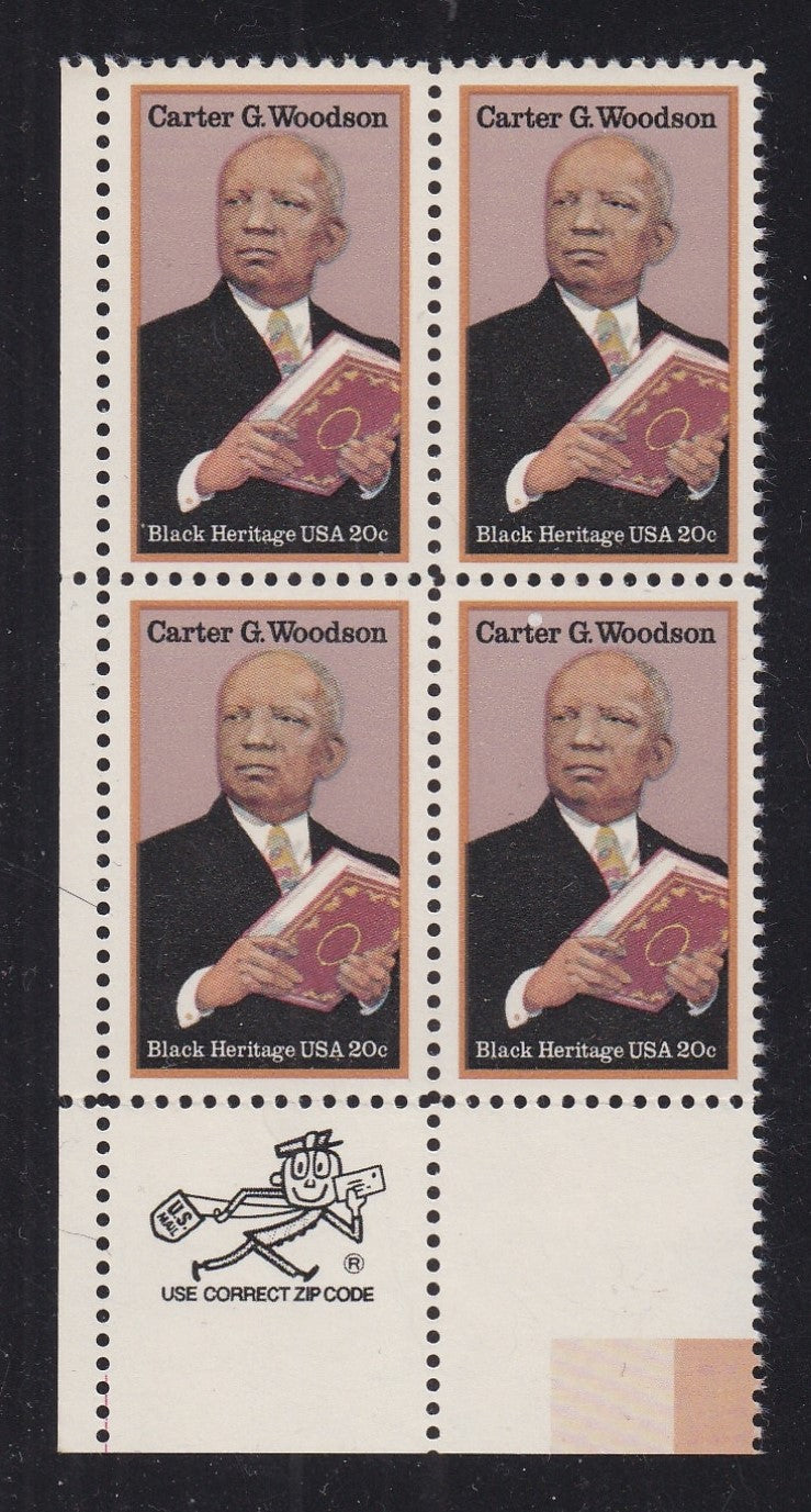 # 2073 (1984) Woodson - Mr. Zip, BK/4, LL, MNH