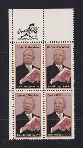 # 2073 (1984) Woodson - Mr. Zip, BK/4, UL, MNH