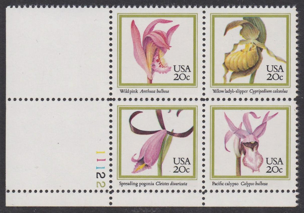 # 2076-79 (1984) Orchids - PB, LL #11122, XF MNH