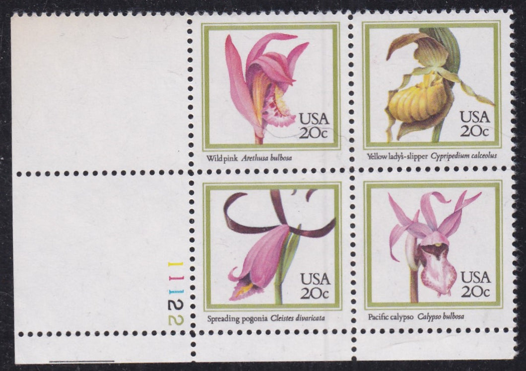 # 2076-79 (1984) Orchids - PB, LL #11122, MNH