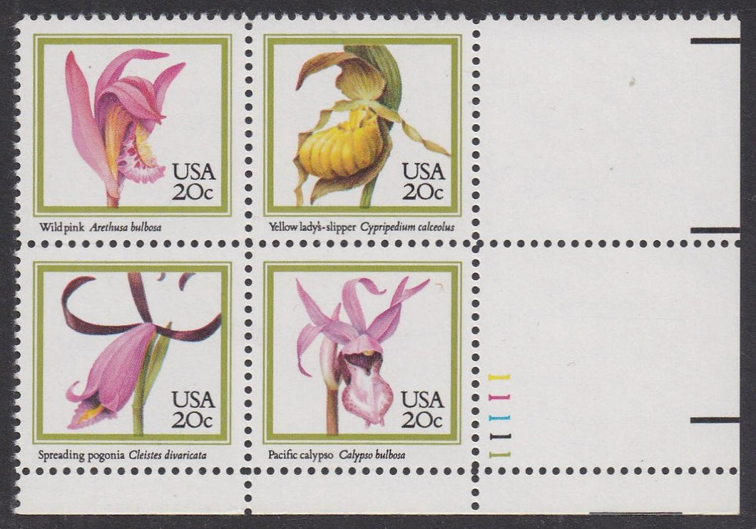 # 2076-79 (1984) Orchids - PB, LR #11111, MNH
