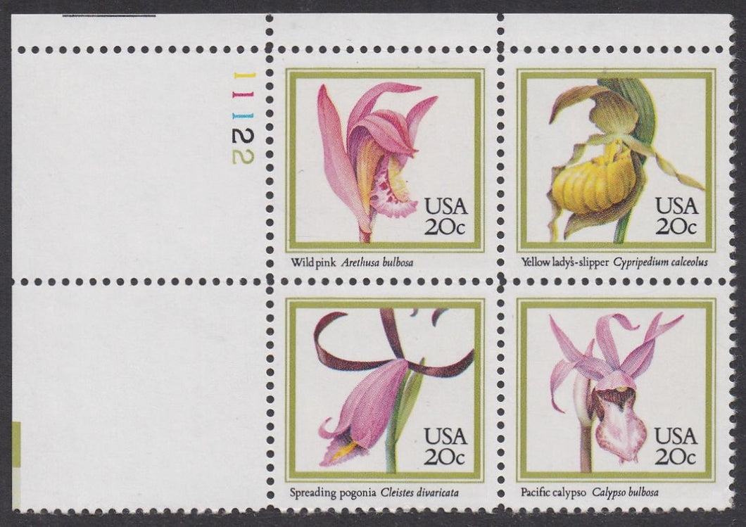 # 2076-79 (1984) Orchids - PB, UL #11122, XF MNH