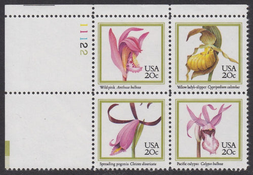 # 2076-79 (1984) Orchids - PB, UL #11122, MNH