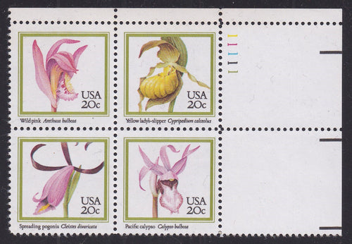 # 2076-79 (1984) Orchids - PB, UR #11111, MNH