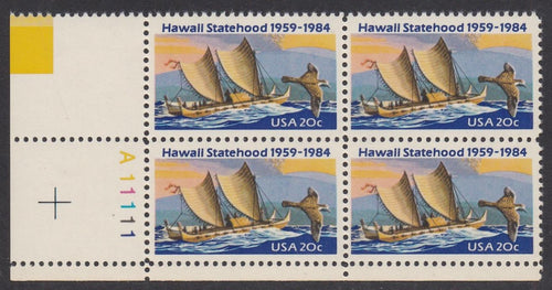 # 2080 (1984) Hawaii - PB, LL #A11111, MNH
