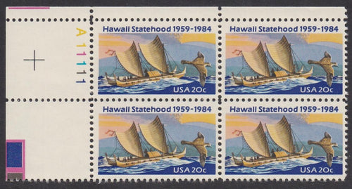 # 2080 (1984) Hawaii - PB, UL #A11111, MNH