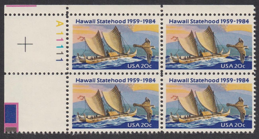 # 2080 (1984) Hawaii - PB, UL #A11111, MNH