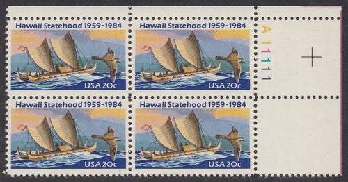 # 2080 (1984) Hawaii - PB, UR #A11111, MNH