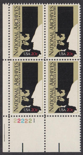 # 2081 (1984) National Archives - PB, LL #222221, MNH