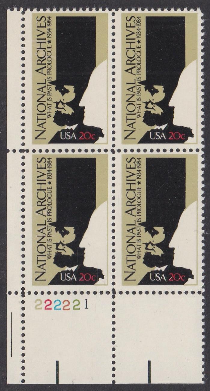 # 2081 (1984) National Archives - PB, LL #222221, MNH