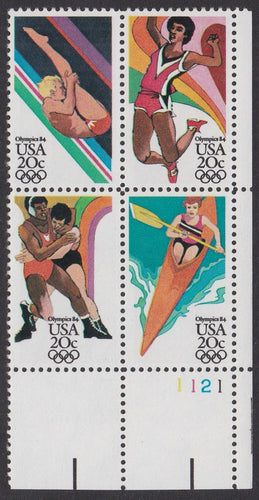 # 2082-85 (1984) Olympics - PB, LR #1121, MNH