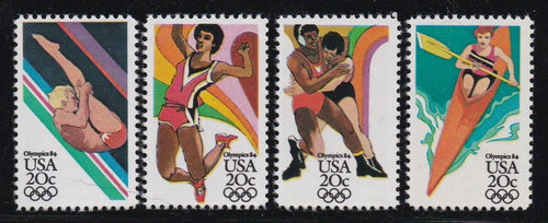 # 2082-85 (1984) Olympics - Sgls, Set/4, MNH
