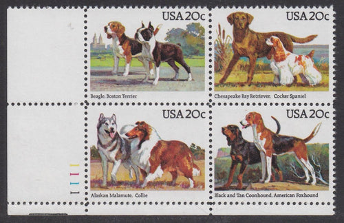 # 2098-2101 (1984) Dogs - PB, LL #1111, MNH