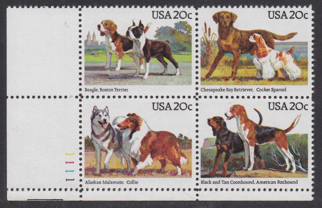 # 2098-2101 (1984) Dogs - PB, LL #1111, MNH