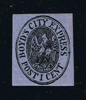 # 20L25 (1866) Boyd’s Local Post - Sgl, MNH [10]