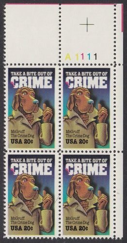 # 2102 (1984) Crime - PB, UR #A1111, MNH